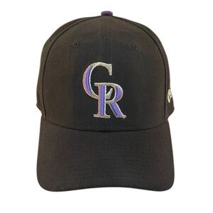 Colorado Rockies New Era 9Forty Hat Black Adjustable Strap